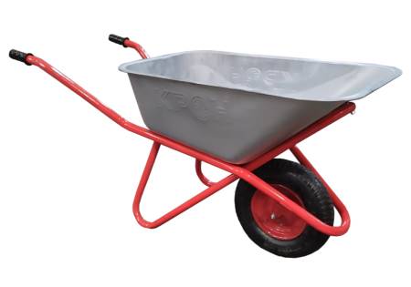 Тачка строительная 1 - колёсная 110л/цинк, г/п 200 кг, КРОН