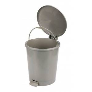 Бак мусорный 12 л., с педалью "Эконом" 26,5x26,5x34 см.