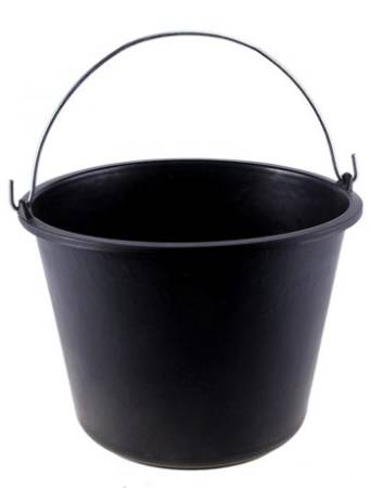 Ведро строительное черное 16 литров