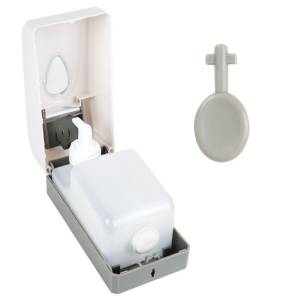 картинка Дозатор для жидкого мыла-пены 1 л, пластик, белый, LAIMA