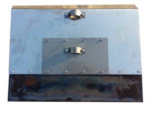 Движок 750x350 с закаленной накладкой, УСИЛЕННЫЙ, нижнее крепление