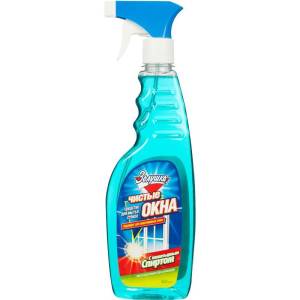 Средство для мытья стекол Золушка Чистые Окна 750 мл с курком с Нашатырным Спиртом