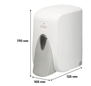 картинка Дозатор для жидкого мыла Luscan Professional 500мл, бело-серый пластик