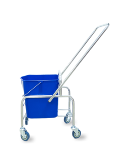 картинка Тележка уборочная БЕЗ ЛОГО 1 х 25л БЕЗ отжима, база хром