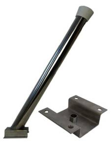 картинка Колчан напольный из нержавеющей стали, на автомойку, П-образное основание МСО с направляющей трубкой для слива воды, 1013103