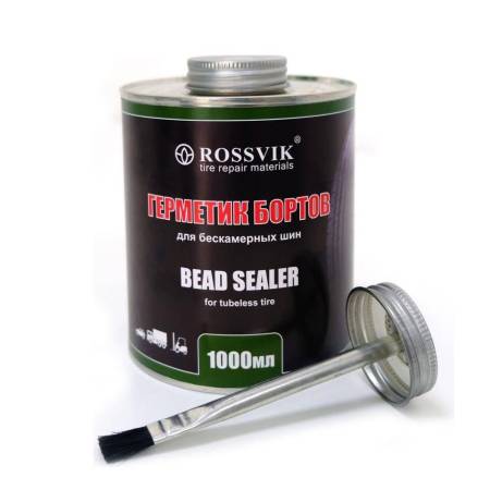Герметик бортов шин 1000 мл (Банка с кистью) ROSSVIK