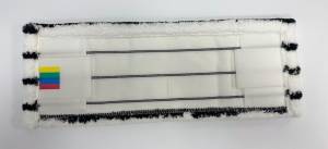 картинка насадки на швабру МОП ACG плоский "Микрофибра" жесткий абразив 40 см., карман + ушки