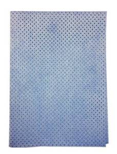 Замша для авто искусственная перфорированная синяя SALPA 30, 55*40 см. (300гр./м) (короб 50 шт)