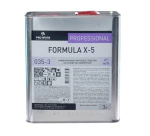 Средство жидкое унив. чистящее на основе растворителей FORMULA X-5, 3 л, PRO-BRITE