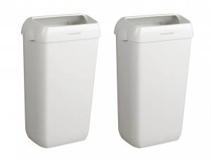 Ведро 43 л. для мусора Aquarius, белое, 2 ведра, Kimberly-Clark