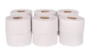 Бумага туалетная ACG 1 сл., высота рулона 9,5 см, 300 г, сер. мак."Эконом"(12 рул) (см.арт.1019122)