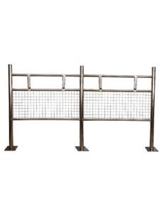 Стойка для 4-х держателей автомобильных ковриков нержавеющая сталь. 1013107