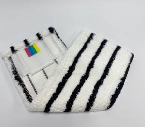 картинка насадки на швабру МОП ACG плоский "Микрофибра" жесткий абразив 40 см., карман + ушки