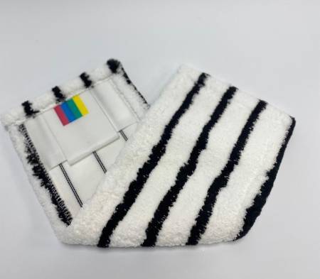 картинка МОП ACG плоский "Микрофибра" жесткий абразив 40 см., карман + ушки 