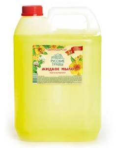 Мыло перламутровое жидкое Цветущий Сад 5 л, Русские Травы,