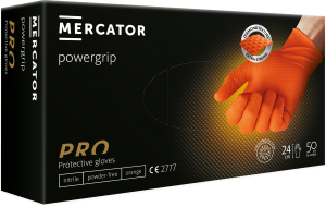 Перчатки нитриловые GOGRIP оранжевые L (уп 50 шт/25 пар) MERCATOR