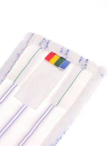 картинка насадки на швабру МОП ACG плоский "Микрофибра" мягкий абразив 40 см., карман + ушки