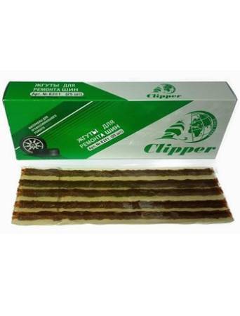 Набор жгутов Clipper (коричневых, длинных) 204 мм. (упаковка 25 шт.)