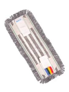 картинка насадки на швабру МОП ACG плоский хлопок+микрофибра 50 см. ушки+кармашки ТАФТИНГ Эконом темный  (см. 1015209)