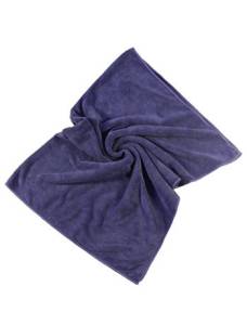 Полотенце микрофибровое оверлоченное для сушки автомобиля синее 55x80см. 400 гр/м2 Autech Au-248