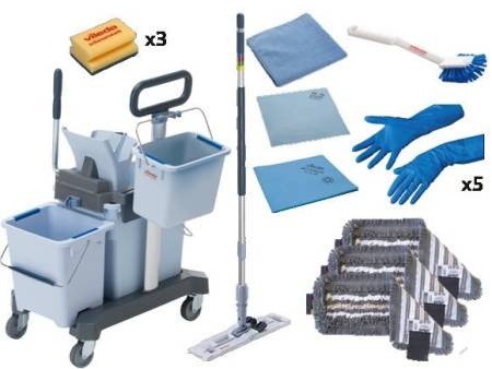 Набор №1 Все включено с УльтраСпид Про для уборки самых типовых загрязнений Vileda Professional