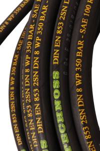 картинка Отрез шланга для АВД 2-оплеточный облегченный, диаметр 8 мм длина 15 м без фитингов