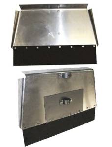 Движок 500x400 3-х бортовый с закаленной накладкой, нижнее крепление