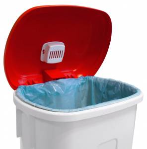 картинка Ведро ACG 60 л., для мусора с педалью, с держателем под мешок, с крышкой (синий) купить