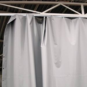 картинка Штора серая для автомоек из армированной ПВХ ткани, плотность  600 гр/м2 для автомойки