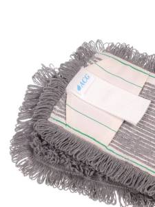 картинка насадки на швабру МОП ACG плоский ТАФТИНГ хлопок 50 см. для влаж. уб. карман+ушки Эконом темный