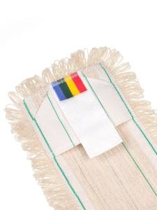 картинка насадки на швабру МОП ACG плоский ТАФТИНГ хлопок 50 см. для влаж. уб. карман+ушки