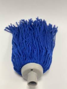 картинка насадки на швабру МОП ACG веревочный резьбовой, 250 г, хлопок, синий