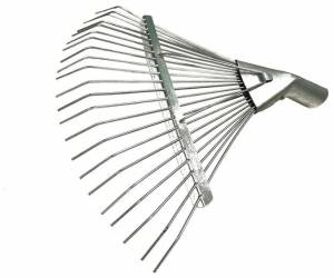 Грабли 22 зубьев веерные проволочные оцинк.сталь б/черенка