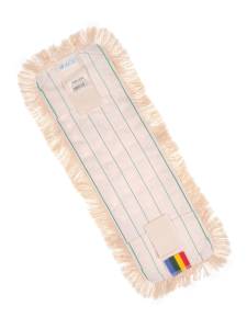 картинка насадки на швабру МОП ACG плоский хлопок разрезной 50 см, ушки+кармашки