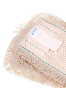 картинка насадки на швабру МОП ACG плоский ТАФТИНГ хлопок 50 см. для влаж. уб. карман+ушки