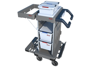 Тележка универсальная Ориго 2 АХ, Компакт 94x59,5x116 см. на колесах Vileda Professional