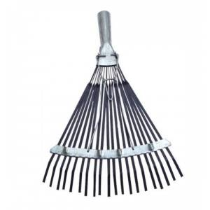 Грабли 20 зубьев веерные, пластинчатые, раздвижные, оцинкованные