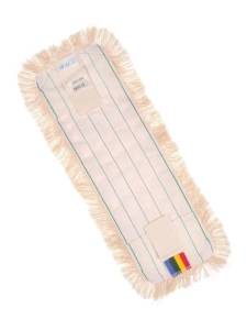 картинка насадки на швабру МОП ACG плоский хлопок разрезной 40 см. ушки+кармашки