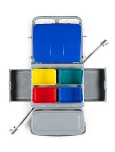 картинка Тележка гостиничная ACG ведра 2х20 л. и 4х4 л. без крышки, Alfa