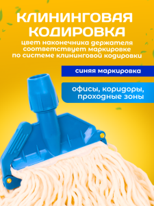 картинка Зажим ACG для мопа Кентукки, с пластиковым зажимом, синий