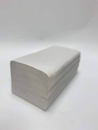 картинка Полотенца листовые ACG "Эконом" V-сл. 1 сл. макулатура 23x22см, 26г/м2, 200 л/пачке, (20 пачек) 1/20 