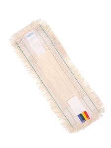 картинка насадки на швабру МОП ACG плоский ТАФТИНГ хлопок 50 см. для влаж. уб. карман+ушки