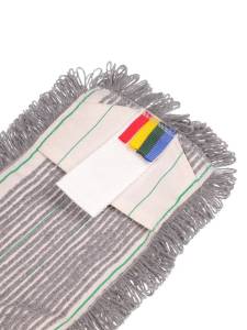 картинка насадки на швабру МОП ACG плоский ТАФТИНГ хлопок 50 см. для влаж. уб. карман+ушки Эконом темный