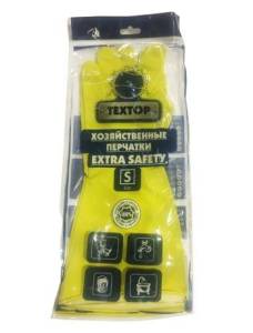 картинка Перчатки хозяйственные латексные Extra (размер S) ТЕХТОР
