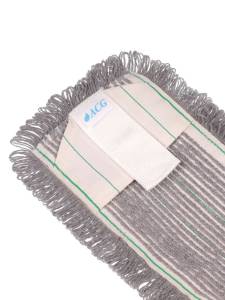 картинка насадки на швабру МОП ACG плоский ТАФТИНГ хлопок 40 см. для влаж. уб. карман+ушки Эконом темный 1/50