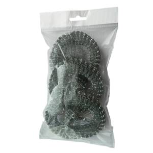 картинка Губка для мытья посуды Luscan металлическая 100х100х15 мм 12 г (3 шт/упак)