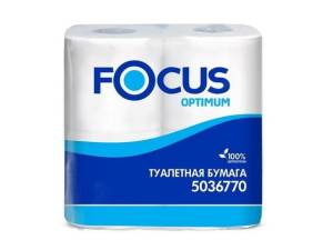 Бумага туалетная 2 сл. 22м белая 4 рул/упак Focus Optimu