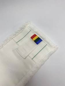 картинка насадки на швабру МОП ACG плоский "Микрофибра" 50 см, карман+ушки, белый