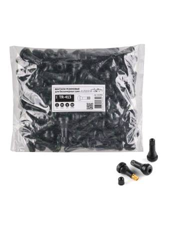 картинка TR-413 Вентиля LUXOR б/к резиновые БЮДЖЕТ L=32 мм, d отв=11,3 мм (100шт/уп)  для колёс