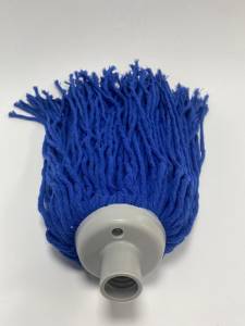 картинка насадки на швабру МОП ACG веревочный резьбовой, 250 г, хлопок, синий